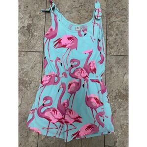 Tu Kids Pink Flamingo Romper Size 8 Years